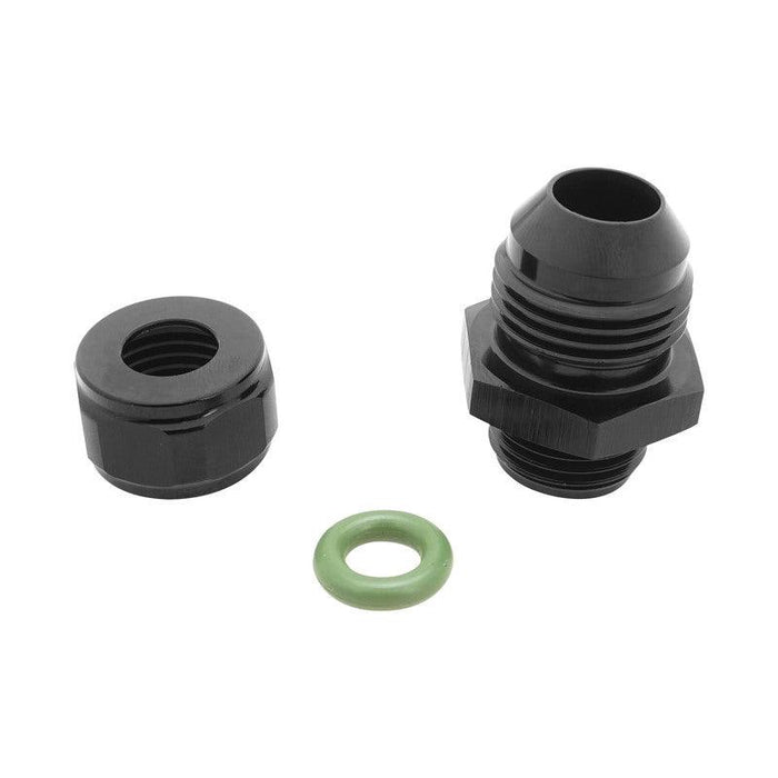 Proflow Barb End Adaptor, Suit 3/8'' Barb to AN8 Male, Black, Each