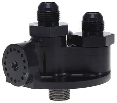 Remote Oil Filter Mount, Black