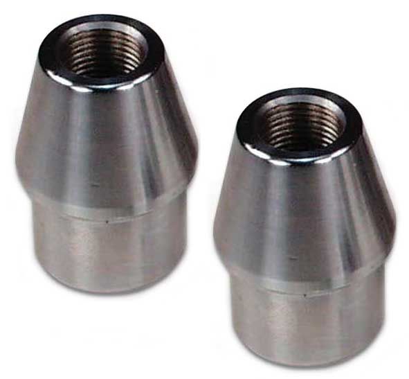 Round Weld-In Tube Adapters with L/H Thread (2 Pack)