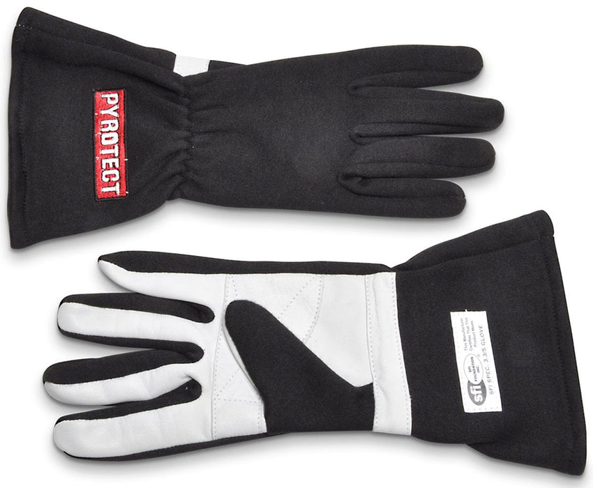 Sport 2-Layer SFI-5 Nomex Gloves, Black