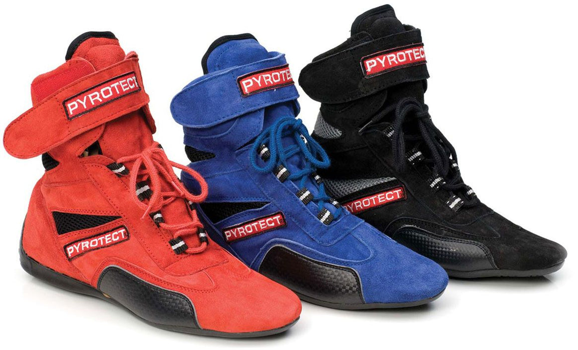 Pyrotect Sport High Top SFI-5 Racing Shoes, Black (PYSS100620)