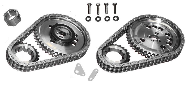 Double Row Timing Chain Set, Line bore .005" with Torrington Bearing ROCS1195LB0