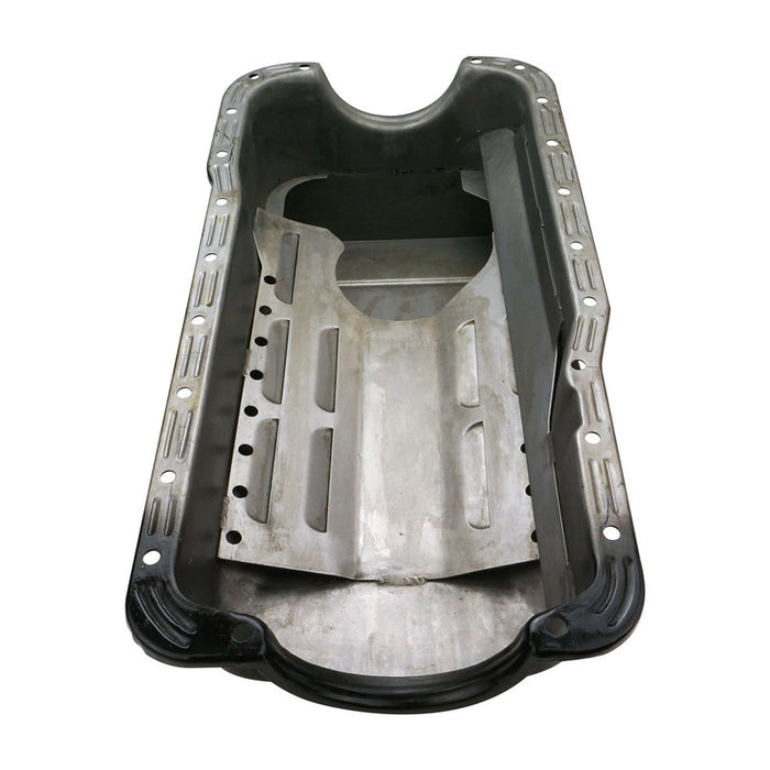 RTS Oil Pan, SB For Ford 289,302W ,347 Stroker , Steel Black, 6.5 lt ,Windage Tray, suit early Falcon, each