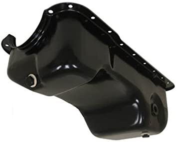 RTS Oil Pan Sump, Steel, Black Finish, Replacement SB Ford Mustang, 86-93, 289,302, 5.0L, Windsor Dual Sump, Rear Pick Up, Each