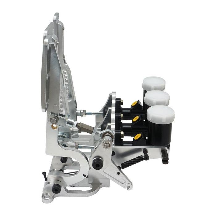 RTS Racing Hydraulic Pedals Box ,Lightweight  Aluminium, Floor Mount, Brake, Clutch, Accelerator pedal with Cylinders, Kit