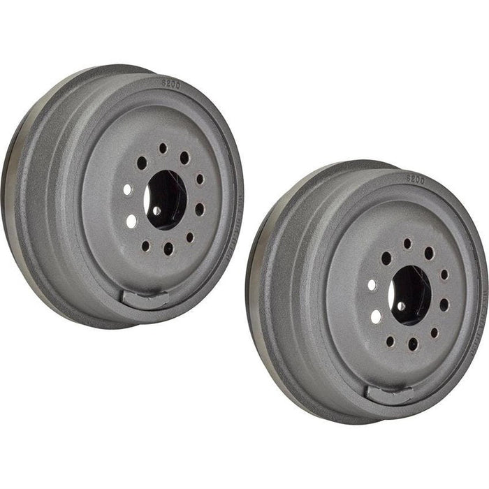 RTS Drum Brake Kit, Complete 11 in. Big Ford Early, Ford 9 in universal, , 5 x 4.5 & 5 x 4.75"Bolt Circle, 2.5" Offset Backing Plates with brakes, Set