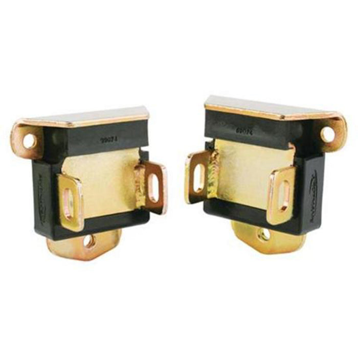 RTS Motor Mounts, Bolt-In, Steel, Polyurethane, Gold/Black, For Holden, HK, HT, HG, 253, 308, SB & BB Chevrolet, Pair