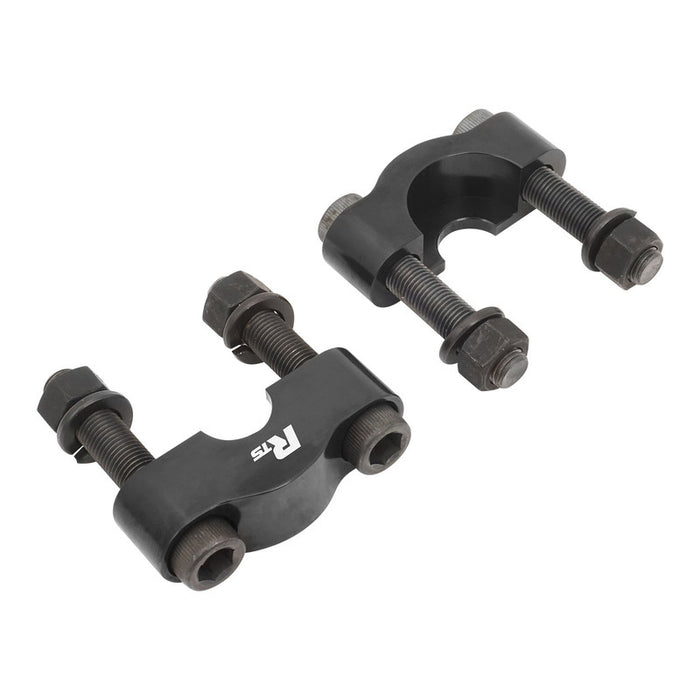 RTS U-Joint Girdles, Billet Aluminium, Black Anodised, For Ford, 9 in 1350/1410 Style Universal Joint, 1.188 in Cap, Set