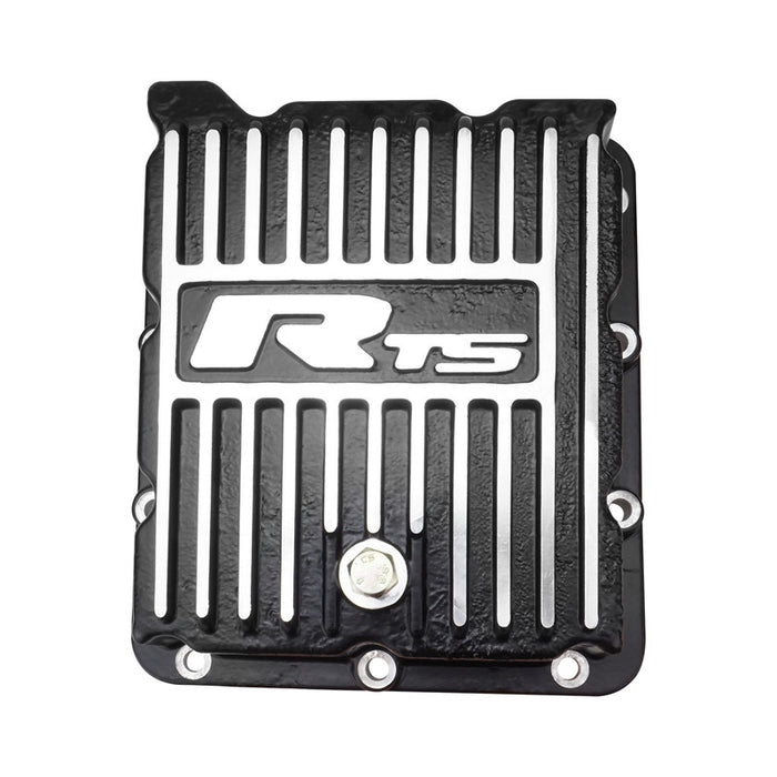 RTS Transmission Pan, Deep, Aluminium, Finned Black Powdercoat, For Ford C-4, C10, Kit