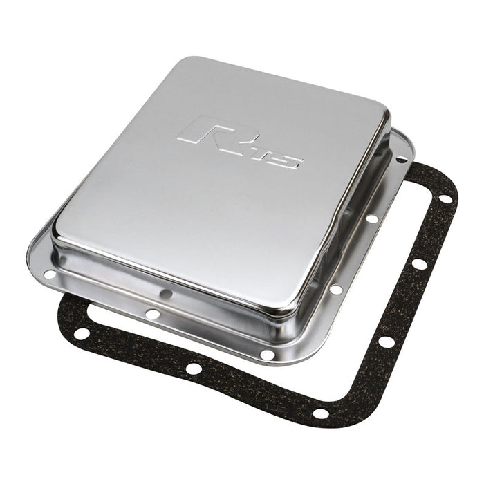 RTS Transmission Pan, Stock, Steel, Chrome, For Ford C4, C10, Each