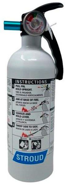 Stroud 2 lb. Lightweight Hand Held Fire Suppression Bottle (SS9100)