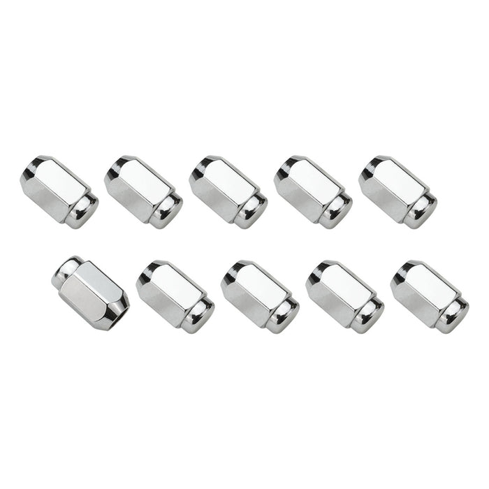 Wheel Lug Nut Kit, Chrome, Acorn Bulge, length 1.42, 12 x 1.50, Set of 10