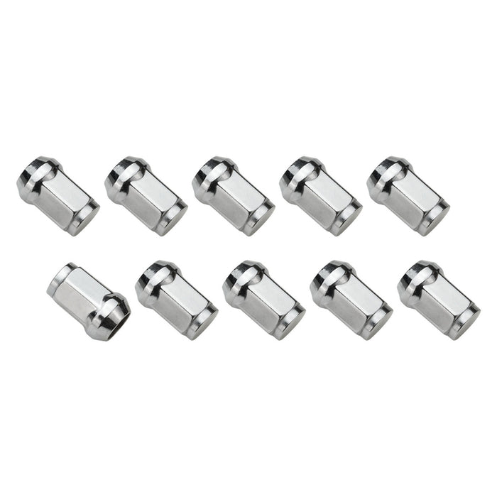 Wheel Lug Nut Kit Chrome, Acorn Bulge, length 1.42, 14 x 1.50, Set of 10