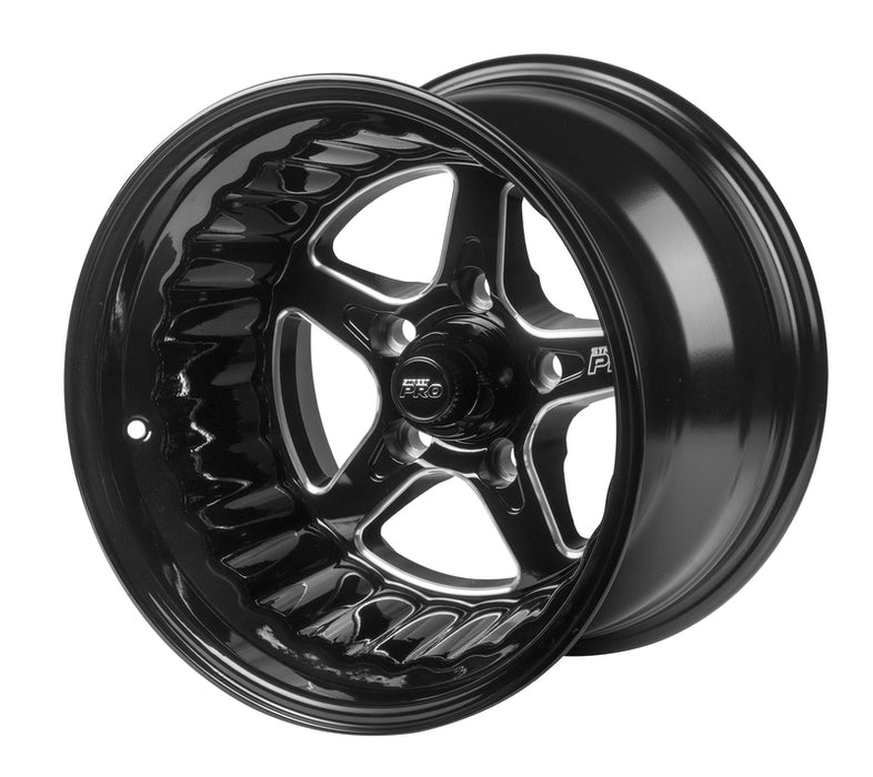 Street Pro ll Convo Pro Wheel Black 15x10' For Ford Bolt Circle 5x 4.50', (-51) 3.50' Back Space