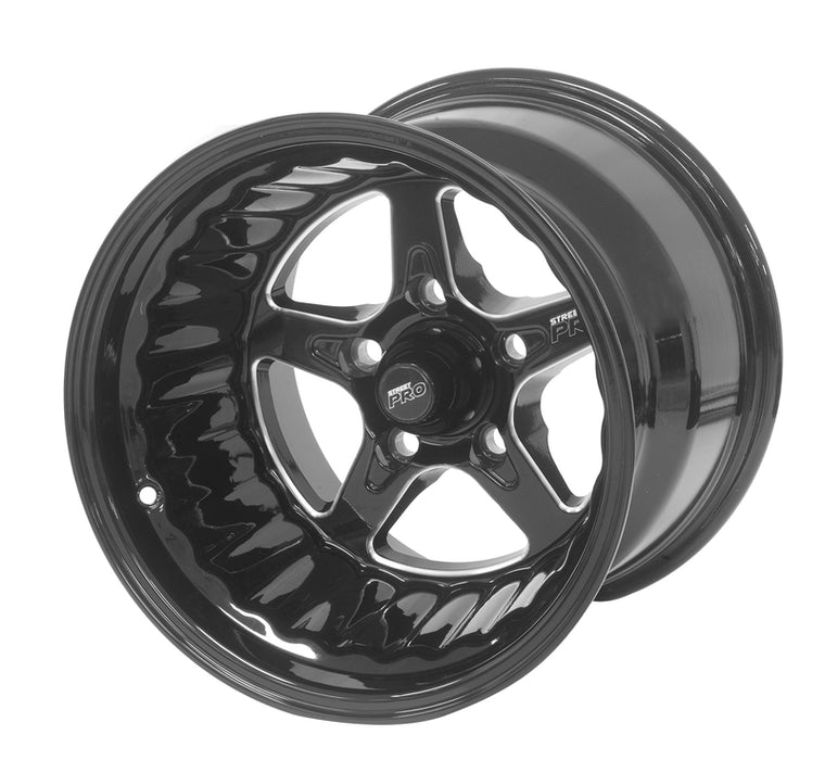 Street Pro ll Convo Pro Wheel Black 15x12' For Ford Bolt Circle 5x 4.50', (-38) 5.00' Back Space