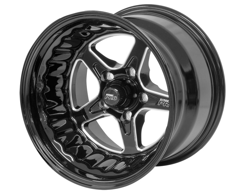 Street Pro ll Convo Pro Wheel Black 15x8.5' For Ford Bolt Circle 5x 4.50', (6) 5.0' Back Space