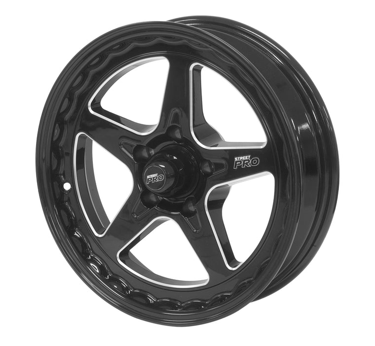 Street Pro ll Convo Pro Wheel Black 17x4.5' For Ford Bolt Circle 5 x 4.50' (-26) 1-3/4' Back Space