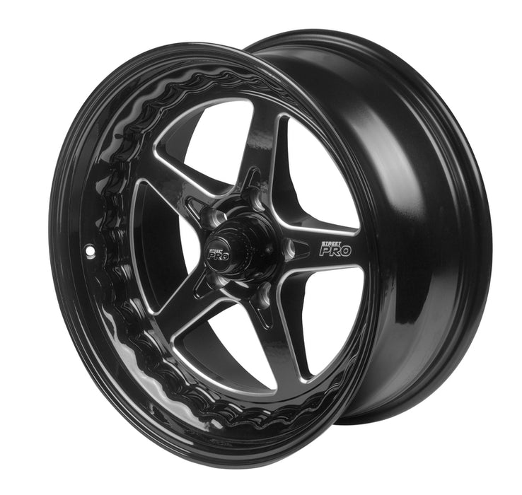 Street Pro ll Convo Pro Wheel Black 18x7' For Ford Bolt Circle 5x 4.50', (12) 4.50' Back Space