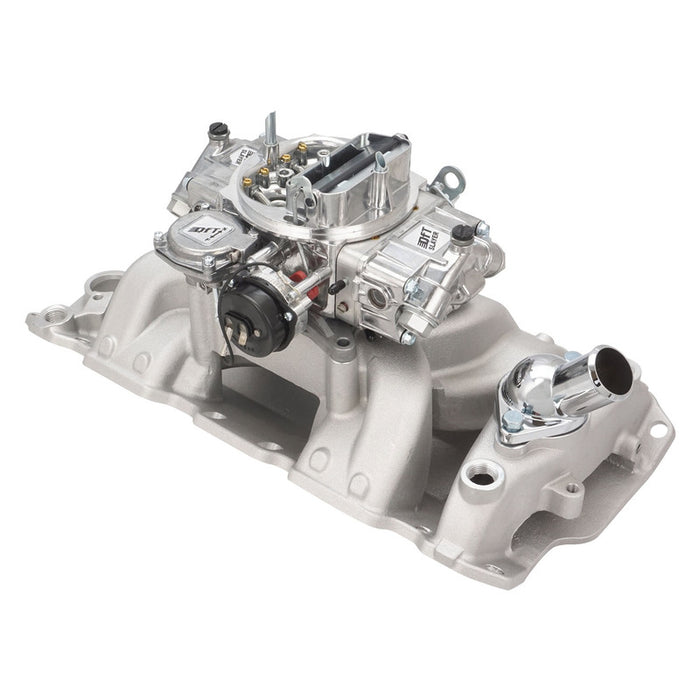 VPW Intake Manifold & Carburettor Kit Silver Series RPM AirMax, Dual Plane, Street Brawler 750 Vac, Electric Choke,Carbutetor, SB Chev, Each