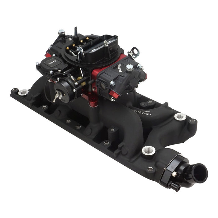 VPW Intake Manifold & Carburettor Kit Black Series RPM AirMax, Dual Plane, Street Brawler 750 Vac, Electric Choke,Carbutetor, SB For Ford 289,302W, Ea