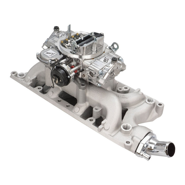 VPW Intake Manifold & Carburettor Kit Silver Series RPM AirMax, Dual Plane, Street Brawler 750 Vac, Electric Choke,Carbutetor, SB For Ford 289,302W, E