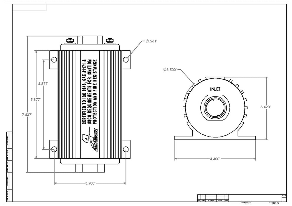 Aeromotive A1000 Marine Fuel Pumps 11108