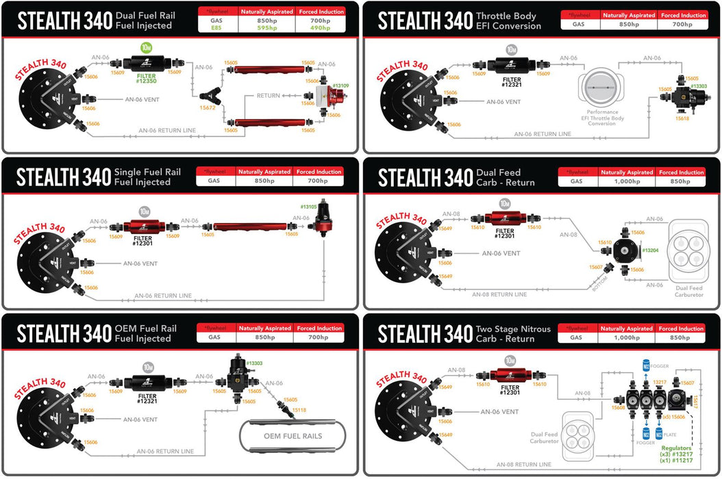 Aeromotive 340 Stealth Fuel Tanks 18323