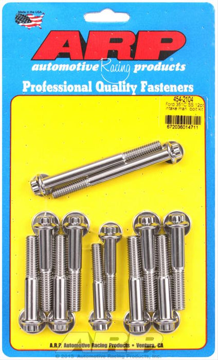 ARP Stainless Steel Intake Manifold Bolt Kits 454-2104