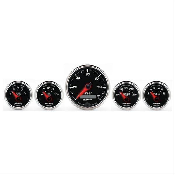 AutoMeter Designer Black II Analog Gauge Kits 1201