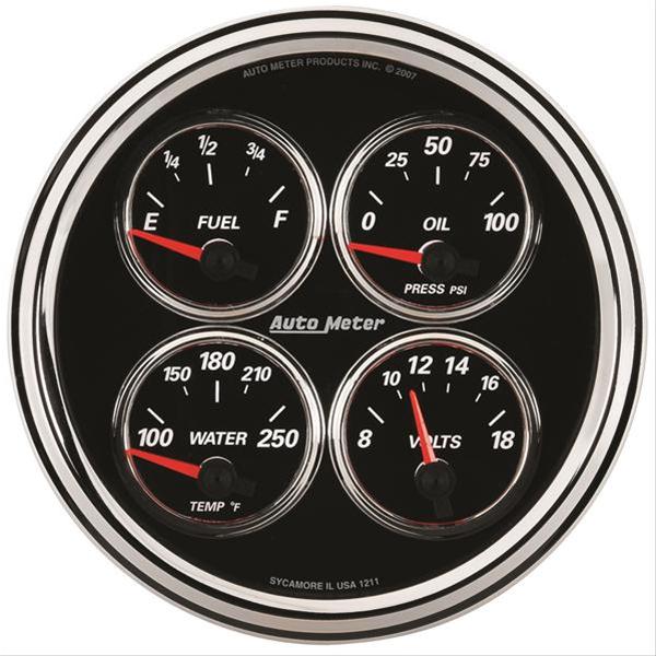 AutoMeter Designer Black II Analog Gauge Kits 1224