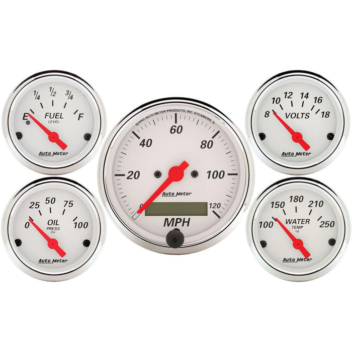 AutoMeter Arctic White Analog Gauge Kits 1302