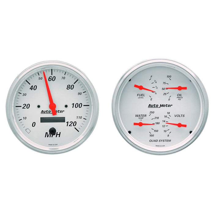 AutoMeter Arctic White Analog Gauge Kits 1303