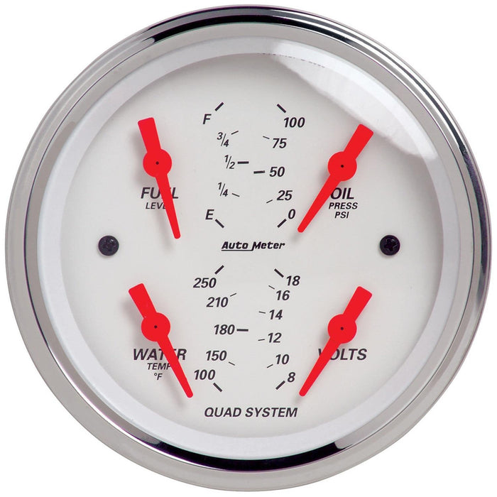 AutoMeter Arctic White Analog Gauge Kits 1308