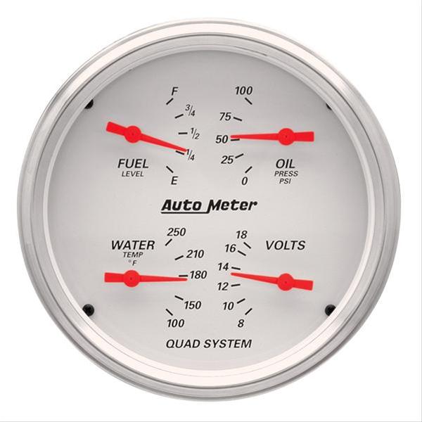 AutoMeter Arctic White Analog Gauge Kits 1310