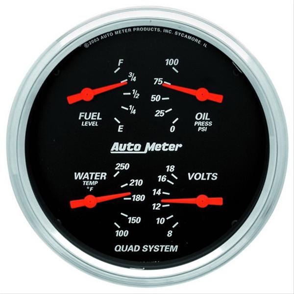 AutoMeter Designer Black Series Analog Gauge Kits 1403