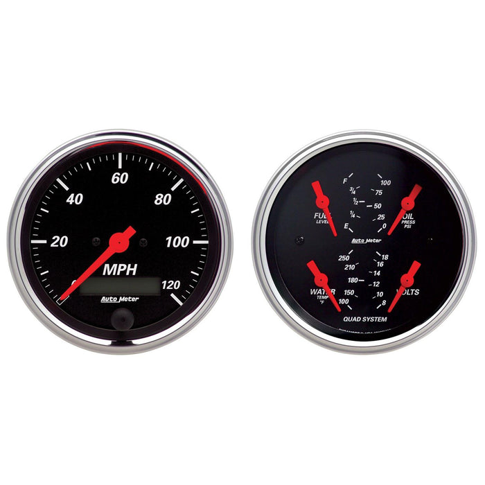 AutoMeter Designer Black Series Analog Gauge Kits 1408