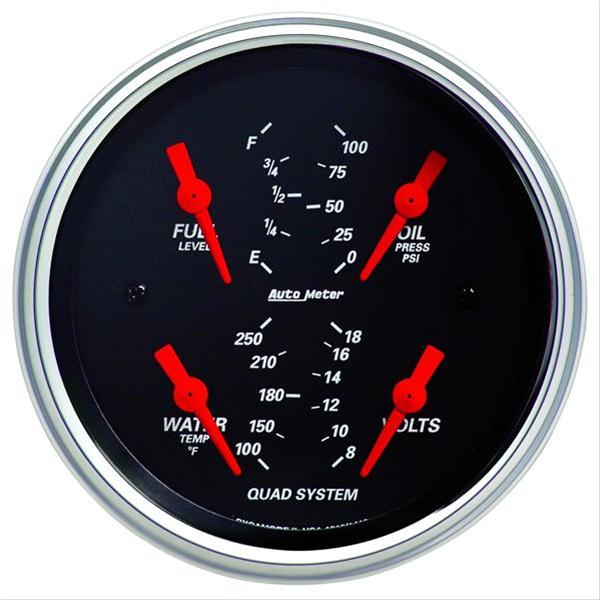 AutoMeter Designer Black Series Analog Gauge Kits 1410