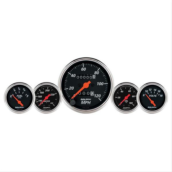 AutoMeter Designer Black Series Analog Gauge Kits 1411