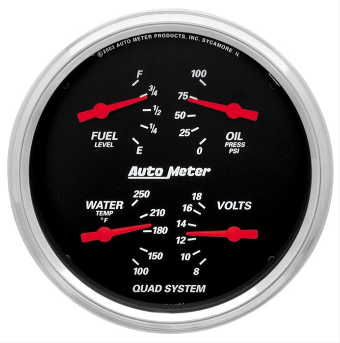 AutoMeter Designer Black Series Analog Gauge Kits 1414