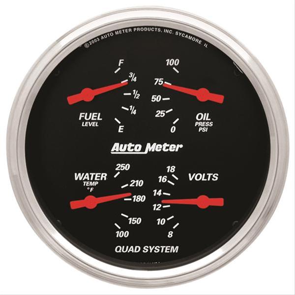 AutoMeter Designer Black Series Analog Gauge Kits 1419