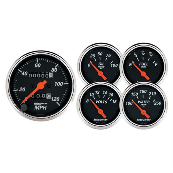 AutoMeter Designer Black Series Analog Gauge Kits 1420