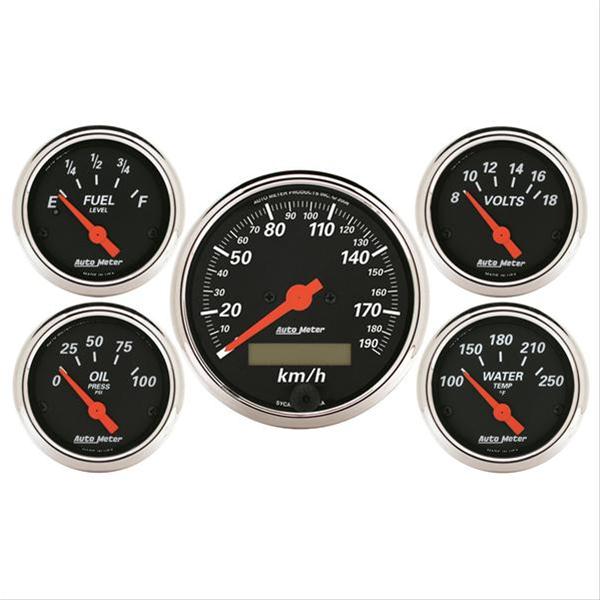 AutoMeter Designer Black Series Analog Gauge Kits 1421-M