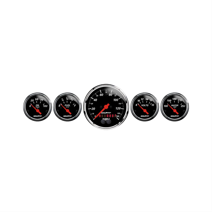 AutoMeter Designer Black Series Analog Gauge Kits 1450