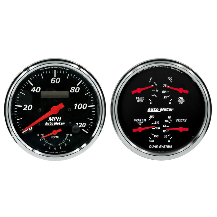 AutoMeter Designer Black Analog Gauge Kits 1452