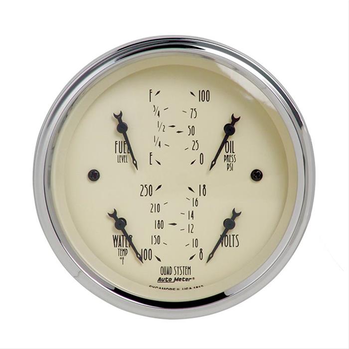 AutoMeter Antique Beige Analog Gauge Kits 1814