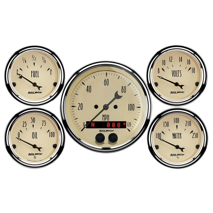 AutoMeter Antique Beige Analog Gauge Kits 1850