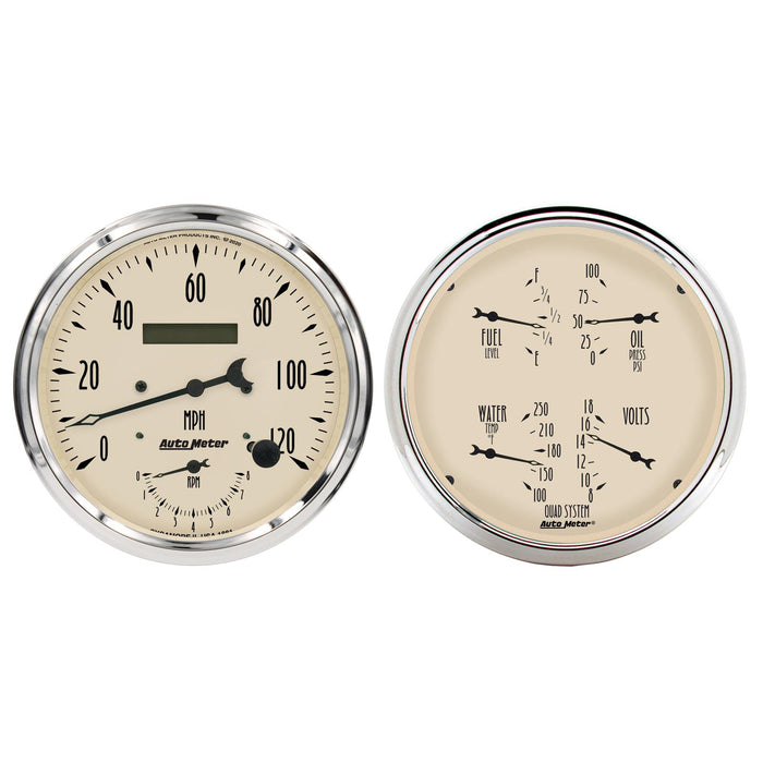 AutoMeter Antique Beige Analog Gauge Kits 1852