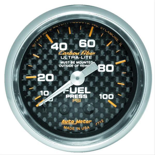 AutoMeter Carbon Fiber Ultra-Lite Analog Gauges 4712