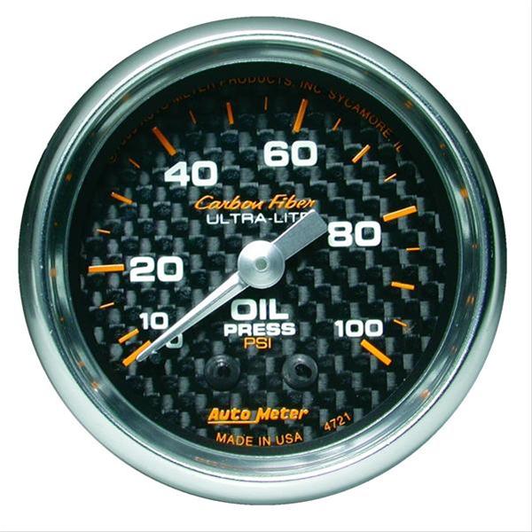 AutoMeter Carbon Fiber Ultra-Lite Analog Gauges 4721