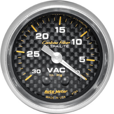 AutoMeter Carbon Fiber Ultra-Lite Analog Gauges 4784